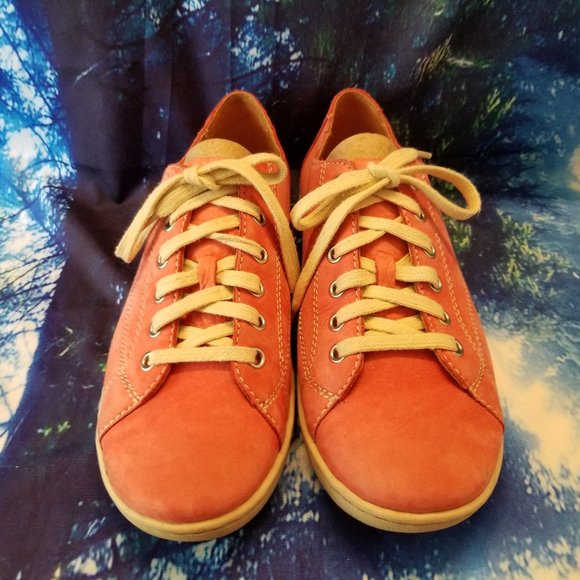 Born Salmon Suede Leather Lace-up Oxfords Flats Women's Size 9.5 / 41 - Picture 5 of 9